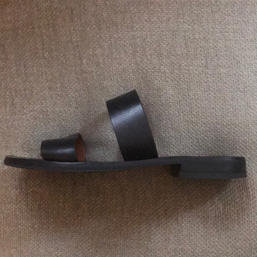 & Other Stories Black Leather Sandals